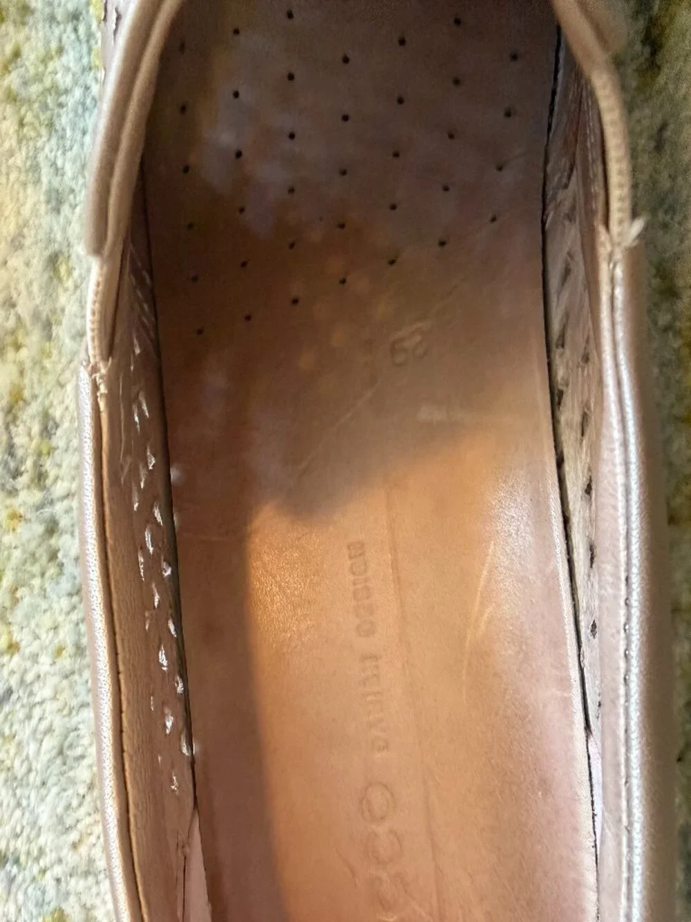 ECCO Espadrille Slip-ons Metallic Tan Size 9